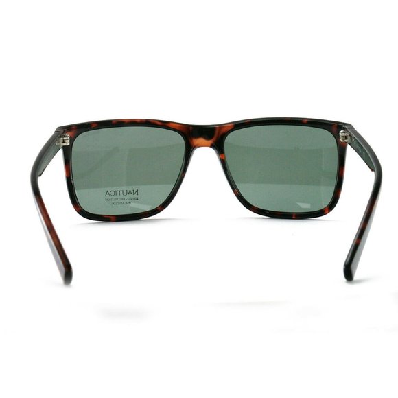 Nautica N6262S Sunglasses | FREE Shipping - Go-Optic.com Nautica Square Style Green Polarized Lens